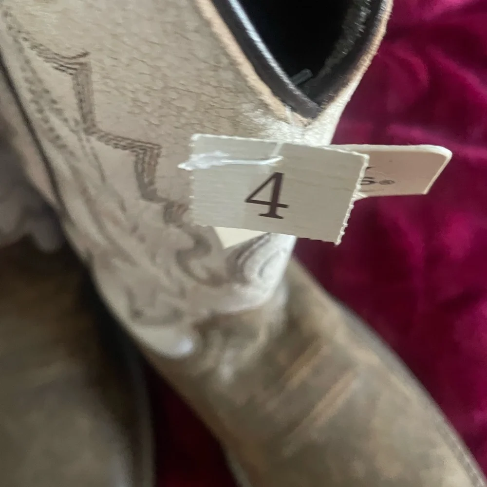 Cody James Kids Western Boots - Brown and Cream - Picture 3 of 4